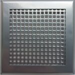 8038744942 Решетка вентиляционная 100х100 мм, металлическая на магнитах, кружок, хром VRK001003 Hirschmann