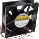 8018754625 9WP1224H1D01, DC Fans DC Axial Fan, 120x120x38mm, 24VDC, Splash Proof, Locked Rotor Sensor, IP68 Rated Hirschmann
