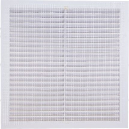 8018298964 Решетка вентиляционная вытяжная 230x230 материал АВS- пластик белая Серия 2323В Hirschmann