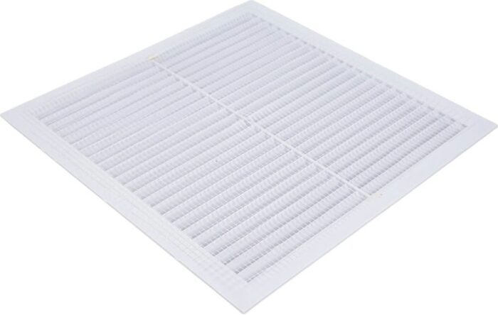 8018298964 Решетка вентиляционная вытяжная 230x230 материал АВS- пластик белая Серия 2323В Hirschmann — изображение 3