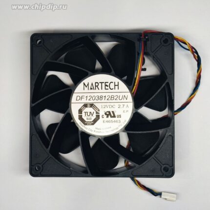 8007919738 Вентилятор Martech DF1203812B2UN 12V 2.7A 32.4w 4pin 120x38 Hirschmann