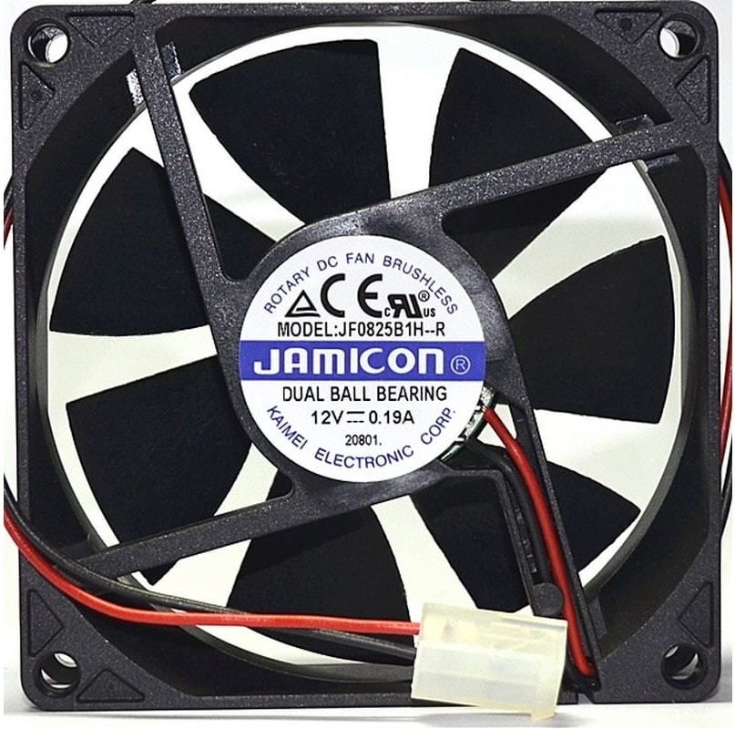 doc052582735 8018475332 вентилятор JF0825B1H 80х80х25 12В с разъемом 2 конт.MOLEX 5239-2(PHU-2) С00034853 Hirschmann — изображение 1