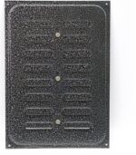 8018342814 Решётка вентиляционная раздвижная 170x240 серебряный антик 87976 Hirschmann — изображение 3