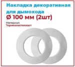 8035463618 Накладка декоративная для дымохода d100мм (2шт) ШГ111113 Hirschmann — изображение 2