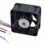 8007990297 AUB0405VD-00, DC Fans Tubeaxial Fan, 40x20mm, 5VDC, Sleeve, 3x Lead Wires, Lock Rotor Sensor, Tach Hirschmann