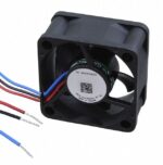8004746923 AUB0412VD-00, DC Fans Tubeaxial Fan, 40x20mm, 12VDC, Sleeve, 3x Lead Wires, Lock Rotor Sensor, Tach Hirschmann — изображение 2