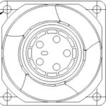 8033986729 GFC0648SS-00E49, Fan Tubeaxial (Dual) 48VDC Square - 60mm L x 60mm H Ball 77.0 CFM (2.16m³/min) 4 Wire Leads per Fan Hirschmann