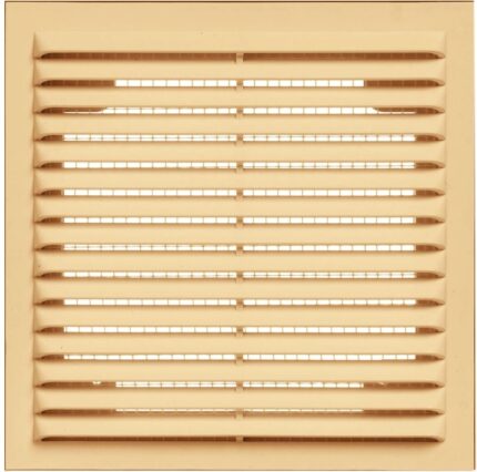 8014807403 Решетка вентиляционная вытяжная 130x130 материал АВS- пластик Серия В бежевая 1313Вбеж Hirschmann