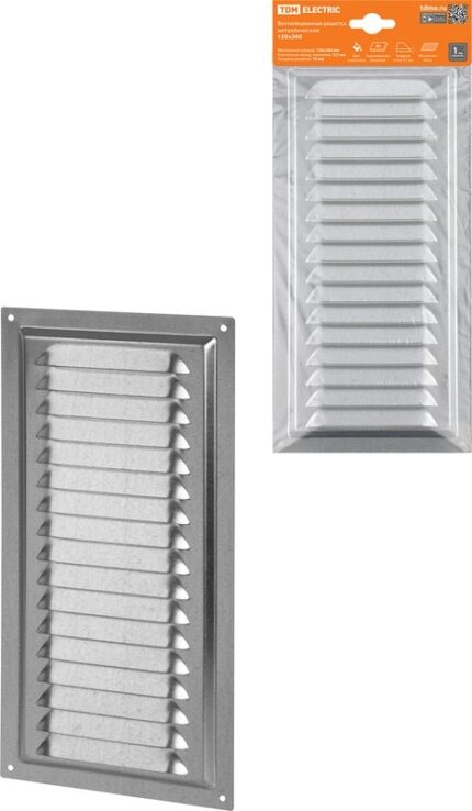 8028920005 SQ1807-0713, Решетка металл. 150х300, с оцинкованным покрытием, TDM Electric Hirschmann