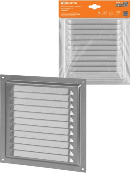 8028920006 SQ1807-0714, Решетка металл. 200х200, с оцинкованным покрытием, TDM Electric Hirschmann