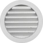 8028920025 SQ1807-0801, Решетка вентиляционная круглая алюминиевая с москитной сеткой, с фланцем d125, внеш. D150, TDM Electric Hirschmann — изображение 3