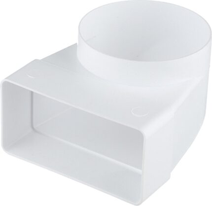 8021137998 SQ1807-1754, Соединительное колено 90 гр. плоск. воздух. с кругл. 60х120/D100, TDM Electric Hirschmann