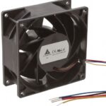 8005819372 THB0948AE, Fan Tubeaxial 48VDC Square - 92mm L x 92mm H Ball 162.5 CFM (4.55m³/min) 4 Wire Leads Hirschmann