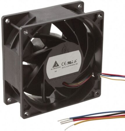 8005819372 THB0948AE, Fan Tubeaxial 48VDC Square - 92mm L x 92mm H Ball 162.5 CFM (4.55m³/min) 4 Wire Leads Hirschmann