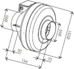 8020118126 Вентилятор круглый канальный IDA-100 IMP.FBP.E19.2E.100 Hirschmann — изображение 5
