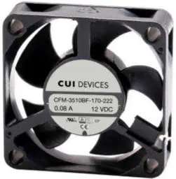 doc053142795 8012145365 CFM-3510BF-170-222, DC Fans dc axial fan, 35 mm square, 10 mm, 12 Vdc, ball, 7000 RPM, 4.59 CFM Hirschmann — изображение 1