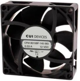 doc053142825 8012197408 CFM-8020BF-125-273, DC Fans dc axial fan, 80 mm square, 20 mm, 12 Vdc, ball, 2500 RPM, 24.52 CFM Hirschmann — изображение 1