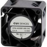 8012149826 CFM-4020BF-255-212-20, DC Fans dc axial fan, 40 mm square, 20 mm, 24 Vdc, ball, 5500 RPM, 6.88 CFM, TS Hirschmann