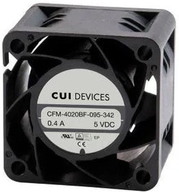 doc053142830 8012149826 CFM-4020BF-255-212-20, DC Fans dc axial fan, 40 mm square, 20 mm, 24 Vdc, ball, 5500 RPM, 6.88 CFM, TS Hirschmann — изображение 1