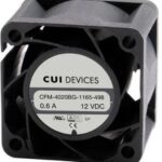 8012155796 CFM-4028BG-1200-568-22, DC Fans dc axial fan 40 mm square 28 mm 12 Vdc ball 20000 RPM 24.38 CFM TSPWM Hirschmann