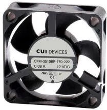 doc053144501 8012183915 CFM-3510BF-190-277-20, DC Fans dc axial fan, 35 mm square, 10 mm, 12 Vdc, ball, 9000 RPM, 5.90 CFM, TS Hirschmann — изображение 1