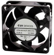 doc053145315 8012150040 CFM-6015CF-245-332-20, DC Fans dc axial fan, 60 mm square, 15 mm, 24 Vdc, omniCOOL, 4500 RPM, 19.82 CFM, TS Hirschmann — изображение 1