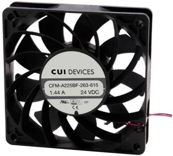 doc053145415 8012158507 CFM-A238BF-165-635, DC Fans dc axial fan, 120 mm square, 38 mm, 12 Vdc, ball, 6500 RPM, 213.77 CFM Hirschmann — изображение 1