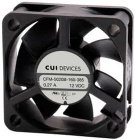 doc053145496 8012161929 CFM-5020B-160-385, DC Fans dc axial fan, 50 mm square, 20 mm, 12 Vdc, ball, 6000 RPM, 16.18 CFM Hirschmann — изображение 1