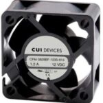 8012180036 CFM-3828BF-1235-614, DC Fans dc axial fan, 38 mm square, 28 mm, 12 Vdc, ball, 23500 RPM, 22.05 CFM Hirschmann