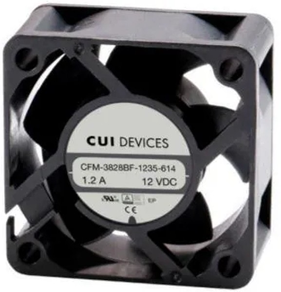 doc053145558 8012166315 CFM-3828BF-1120-468-20, DC Fans dc axial fan, 38 mm square, 28 mm, 12 Vdc, ball, 12000 RPM, 11.26 CFM, TS Hirschmann — изображение 1