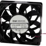 8018662926 CFM-A225BF-158-597-22, DC Fans dc axial fan 120 mm square 25 mm 12 Vdc ball 5800 RPM 185.45 CFM TSPWM Hirschmann