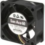 8033854164 9G0624F4002, Fan Tubeaxial 24VDC Square - 60mm L x 60mm H Ball 2 Wire Leads Hirschmann