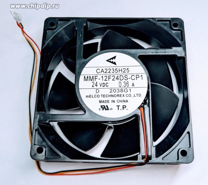 8017972740 Вентилятор Melco Technorex MMF-12F24DS-CP1 DC 24V 0.36A 120x38 3pin Hirschmann — изображение 2