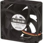 8034020106 9RA0848G40011, Fan Tubeaxial 48VDC Square - 80mm L x 80mm H Ball 49.4 CFM (1.38m³/min) 3 Wire Leads Hirschmann