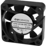 8018708490 CFM-4010B-180-296-22, DC Fans dc axial fan 40 mm square 10 mm 12 Vdc ball 8000 RPM 6.76 CFM AR TSPWM Hirschmann