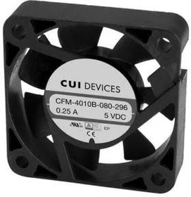 8018708490 CFM-4010B-180-296-22, DC Fans dc axial fan 40 mm square 10 mm 12 Vdc ball 8000 RPM 6.76 CFM AR TSPWM Hirschmann