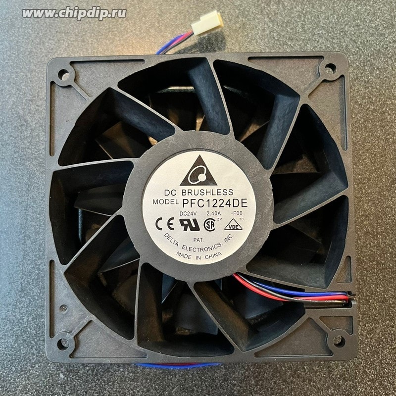 doc053484703 8035599007 Вентялятор DC brushless Model PFC1224DE 24V 2.40A 120x38 3pin Hirschmann — изображение 1