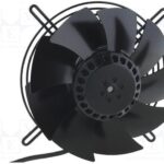 8002506038 UF200BMB23H1C2B, Вентилятор центробежный, 197х197х66мм, 230В, AC, 0.29А, 74Вт, подшипник качения, 2550об/мин, 2 прово Hirschmann