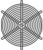8006916405 109-319J, 172mm Dia Fan Finger Guard Nickel, Chrome Plated 11 Rings Hirschmann — изображение 2