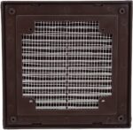 8010900226 Решетка вентиляционная вытяжная150x150 с рамкой материал АВS- пластик 1515ВРкор Hirschmann — изображение 3