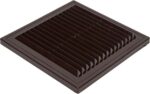 8010900226 Решетка вентиляционная вытяжная150x150 с рамкой материал АВS- пластик 1515ВРкор Hirschmann — изображение 4