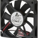 8007463071 AFB0824LB, DC Fans DC Tubeaxial Fan, 80x15mm, 24VDC, Ball Bearing, Lead Wires, Locked Rotor Sensor Hirschmann