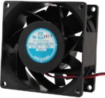 8005184131 OD8038-12HBIP68, DC Fans DC Axial Fan, 80x80x38mm, 12VDC, 71CFM, 7.2W, 0.6A, 49dBA, Ball, Wire, IP68 Hirschmann — изображение 2