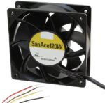 8025094468 9WV1224P1H001, 9WV Series Axial Fan, 24 V dc, DC Operation, 309.2m³/h, 19.2W, 800mA Max, IP68, 120 x 120 x 38mm Hirschmann — изображение 4