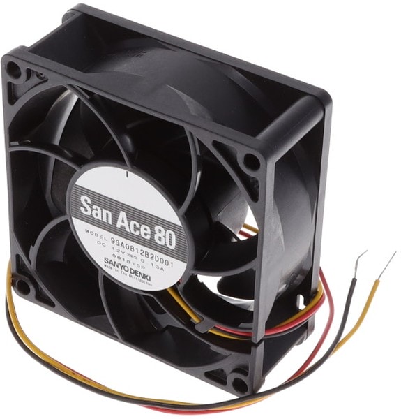 doc054005405 8005888754 9GA0812B2D001, FAN AXIAL 80X32MM 12VDC WIRE Hirschmann — изображение 1