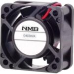 8034009834 04020VA-24P-AA-00, Fan Tubeaxial 24VDC Square - 40mm L x 40mm H Ball 11.3 CFM (0.316m³/min) 2 Wire Leads Hirschmann