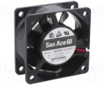 8005861204 109R0612J4021, Fan Tubeaxial 12VDC Square - 60mm L x 60mm H Ball 37.1 CFM (1.04m³/min) 2 Wire Leads Hirschmann — изображение 2