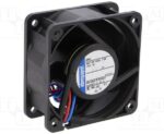 8005915874 624L, Fan Tubeaxial 24VDC Square - 60mm L x 60mm H Ball 12.4 CFM (0.347m³/min) 2 Wire Leads Hirschmann — изображение 2