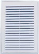 8030467447 Решетка вентиляционная вытяжная 150x200 с рамкой с защитой от обратной тяги 1520ВР-ОК Hirschmann