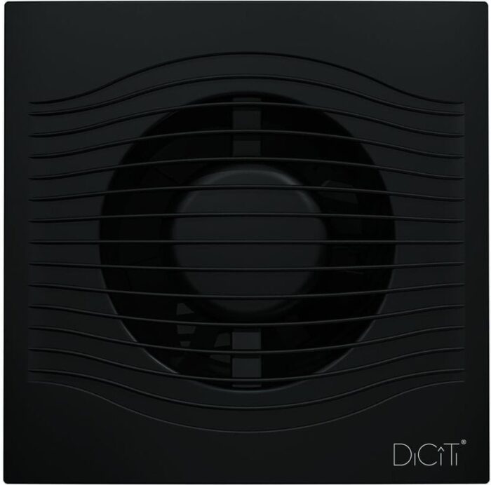 8023410801 SLIM 4C Matt black, Вентилятор накладной SLIM D100 обр.клапан Matt black 90-03098 Hirschmann — изображение 5
